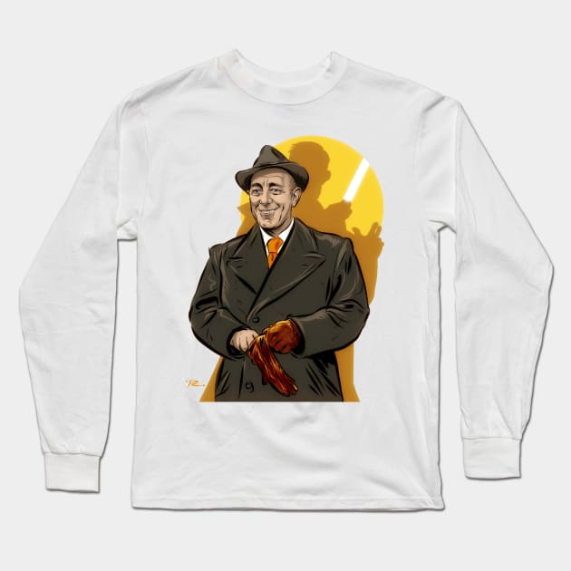 Sir Alec Guinness - An illustration by Paul Cemmick Long Sleeve T-Shirt by PLAYDIGITAL2020